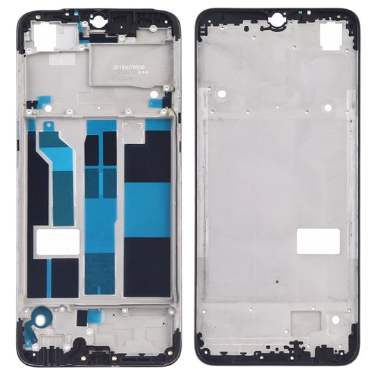 Plaque de lunette de cadre LCD du boîtier avant pour OPPO F9 / A7X (noir)