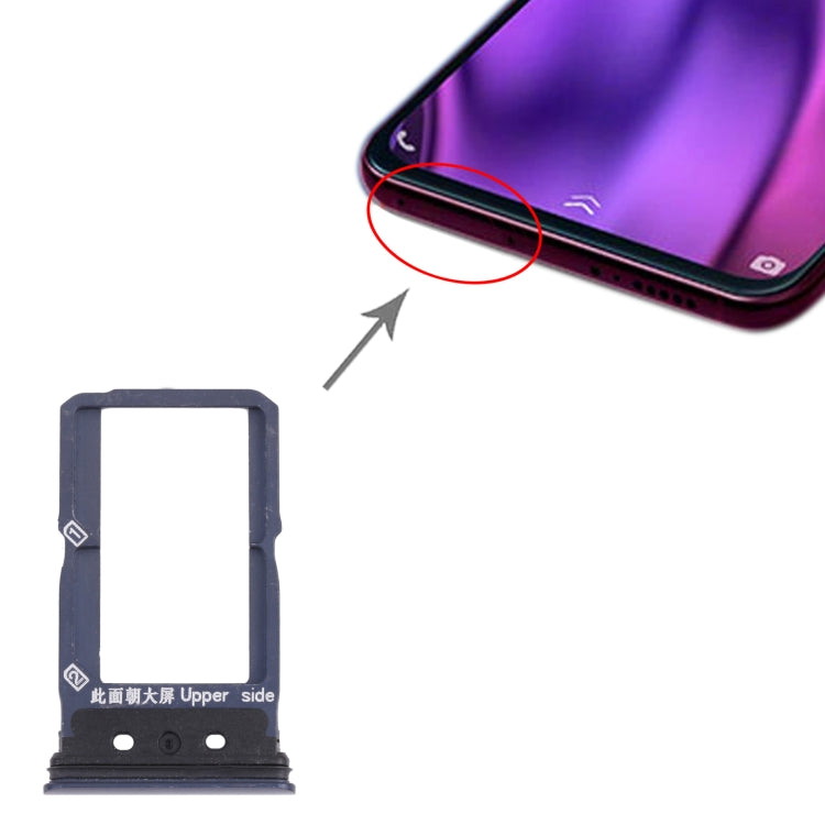 For Vivo NEX Dual Display SIM Card Tray + SIM Card Tray (Blue) - Card Tray by buy2fix | Online Shopping UK | buy2fix