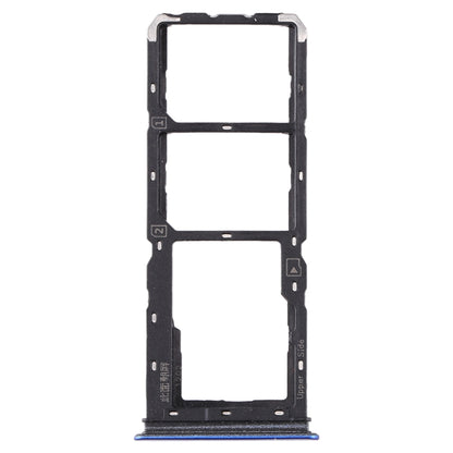 For vivo Y5s SIM Card Tray + SIM Card Tray + Micro SD Card Tray (Blue) - Card Tray by buy2fix | Online Shopping UK | buy2fix