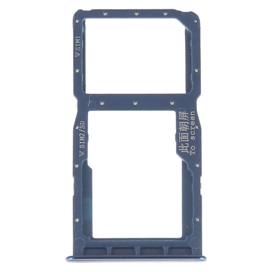 SIM Card Tray +  SIM Card Tray / Micro SD Card for Huawei P30 Lite(Blue) - Card Socket by buy2fix | Online Shopping UK | buy2fix