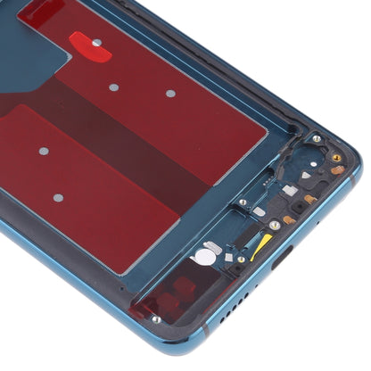 Front Housing LCD Frame Bezel Plate with Side Keys for Huawei Mate 20(Blue) - Full Housing Cover by buy2fix | Online Shopping UK | buy2fix