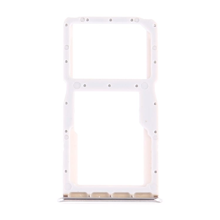 SIM Card Tray + SIM Card Tray / Micro SD Card Tray for Huawei P30 Lite (White) - Card Socket by buy2fix | Online Shopping UK | buy2fix