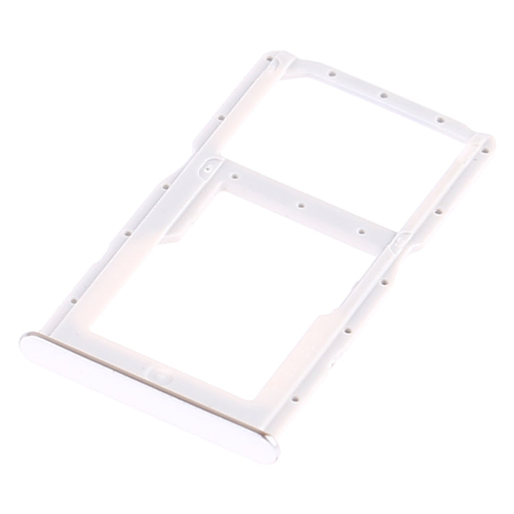 SIM Card Tray + SIM Card Tray / Micro SD Card Tray for Huawei P30 Lite (White) - Card Socket by buy2fix | Online Shopping UK | buy2fix