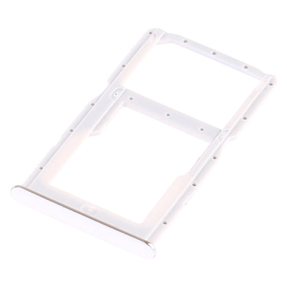 SIM Card Tray + SIM Card Tray / Micro SD Card Tray for Huawei P30 Lite (White) - Card Socket by buy2fix | Online Shopping UK | buy2fix