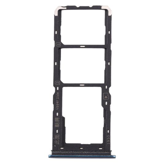 For vivo Y3 SIM Card Tray + SIM Card Tray + Micro SD Card Tray (Dark Blue) - Card Tray by buy2fix | Online Shopping UK | buy2fix