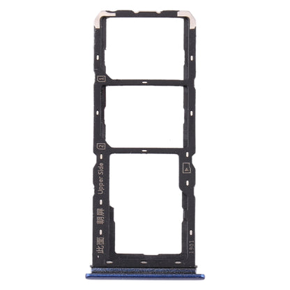 For vivo Y3 SIM Card Tray + SIM Card Tray + Micro SD Card Tray (Blue) - Card Tray by buy2fix | Online Shopping UK | buy2fix