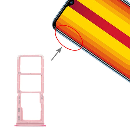 For vivo Y3 SIM Card Tray + SIM Card Tray + Micro SD Card Tray (Red) - Card Tray by buy2fix | Online Shopping UK | buy2fix