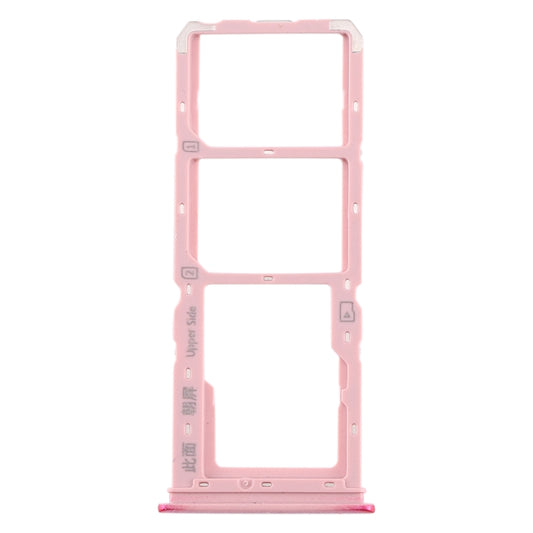 For vivo Y3 SIM Card Tray + SIM Card Tray + Micro SD Card Tray (Red) - Card Tray by buy2fix | Online Shopping UK | buy2fix
