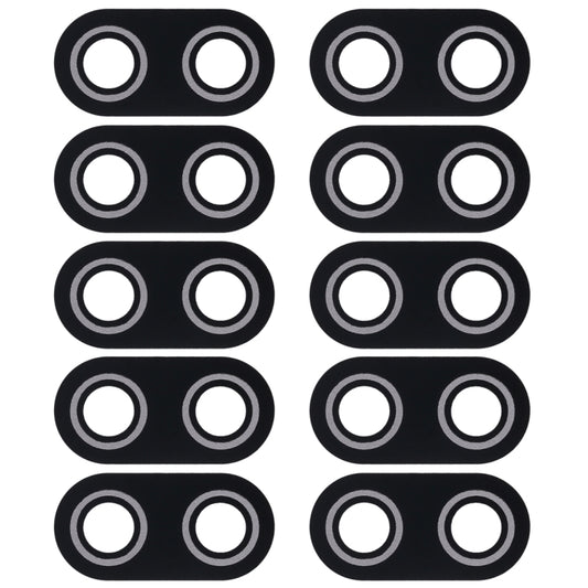 10 PCS Back Camera Lens Cover for Asus ZenFone Max Plus(M1) X018DC Pegasus 4s ZB570TL 5.7 inch (Black) - Camera by buy2fix | Online Shopping UK | buy2fix