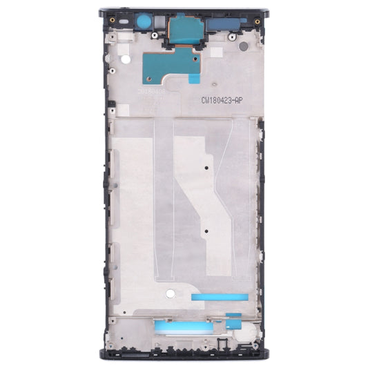 Front Housing LCD Frame Bezel for Sony Xperia XA2 Plus(Black) - Frame Bezel Plate by buy2fix | Online Shopping UK | buy2fix