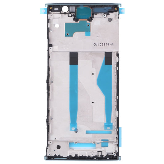 Front Housing LCD Frame Bezel for Sony Xperia XA2 Plus(Blue) - Frame Bezel Plate by buy2fix | Online Shopping UK | buy2fix