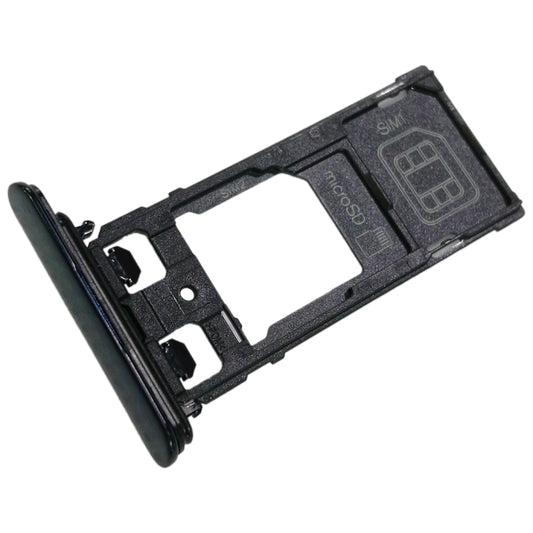 SIM1 Card Tray + SIM2 Card / Micro SD Card Tray for Sony Xperia XZ(Blue) - Card Tray by buy2fix | Online Shopping UK | buy2fix
