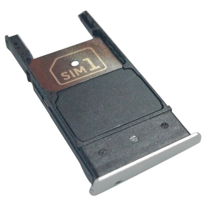 SIM Card Tray + Micro SD Card Tray for Motorola Moto X Style / XT1575(Silver) - Card Socket by buy2fix | Online Shopping UK | buy2fix