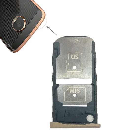 SIM Card Tray + Micro SD Card Tray for Motorola Moto Z Force - Card Socket by buy2fix | Online Shopping UK | buy2fix