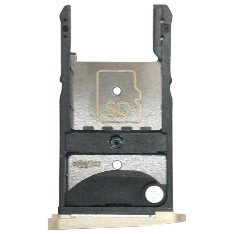2 SIM Card Tray + Micro SD Card Tray for Motorola Moto Z Play(Gold) - Card Socket by buy2fix | Online Shopping UK | buy2fix