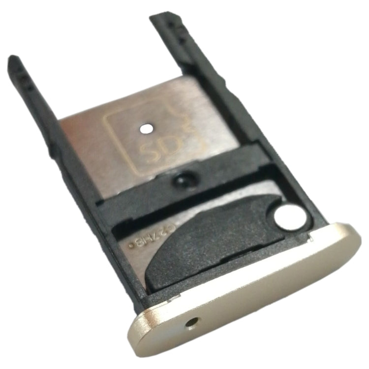 2 SIM Card Tray + Micro SD Card Tray for Motorola Moto Z Play(Gold) - Card Socket by buy2fix | Online Shopping UK | buy2fix