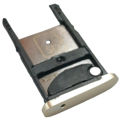 2 SIM Card Tray + Micro SD Card Tray for Motorola Moto Z Play(Gold) - Card Socket by buy2fix | Online Shopping UK | buy2fix
