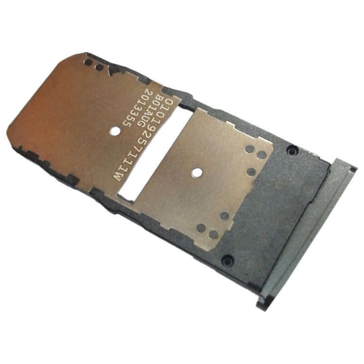 SIM Card Tray + Micro SD Card Tray for Motorola Moto Z2 Force(Black) - Card Socket by buy2fix | Online Shopping UK | buy2fix