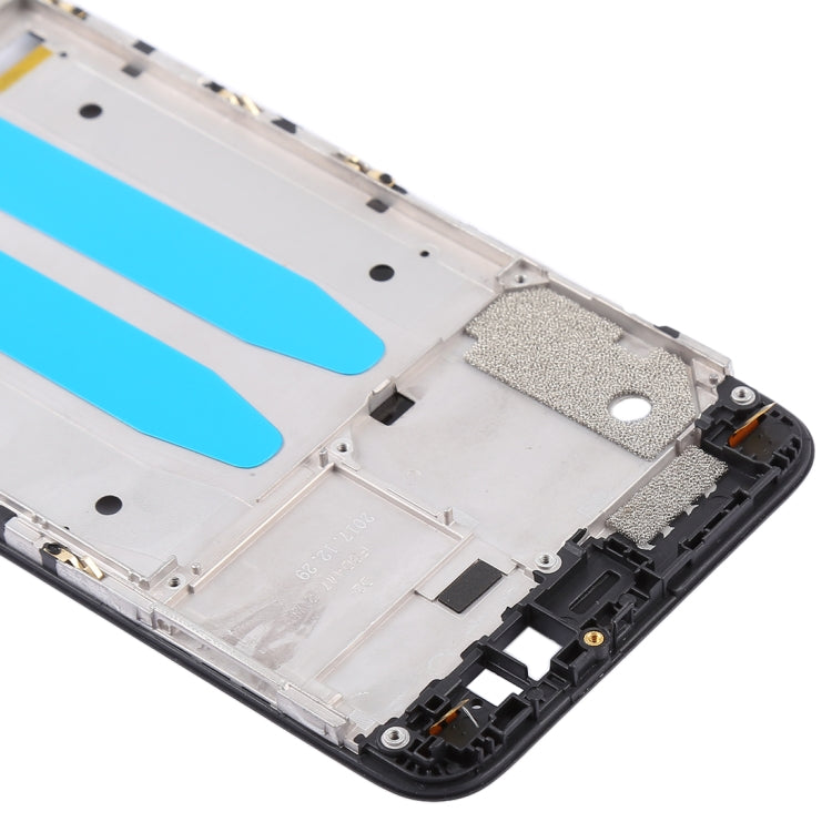 Front Housing LCD Frame Bezel for Xiaomi Mi 5X / A1(Black) - Frame Bezel Plate by buy2fix | Online Shopping UK | buy2fix