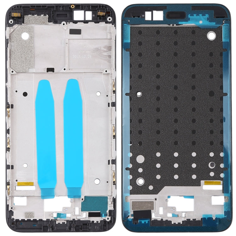 Front Housing LCD Frame Bezel for Xiaomi Mi 5X / A1(Black) - Frame Bezel Plate by buy2fix | Online Shopping UK | buy2fix