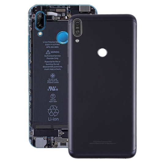 Back Cover with Camera Lens & Side Keys for Asus Zenfone Max Pro (M1) / ZB601KL(Black) - Back Cover by buy2fix | Online Shopping UK | buy2fix