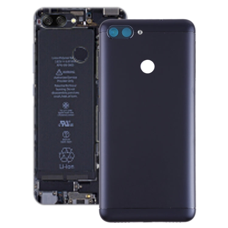 Back Cover with Camera Lens & Side Keys for Asus Zenfone Max Plus (M1) / ZB570TL(Black) - Back Cover by buy2fix | Online Shopping UK | buy2fix
