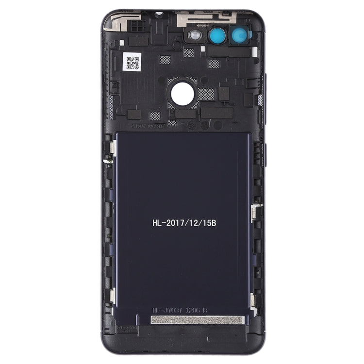 Back Cover with Camera Lens & Side Keys for Asus Zenfone Max Plus (M1) / ZB570TL(Black) - Back Cover by buy2fix | Online Shopping UK | buy2fix