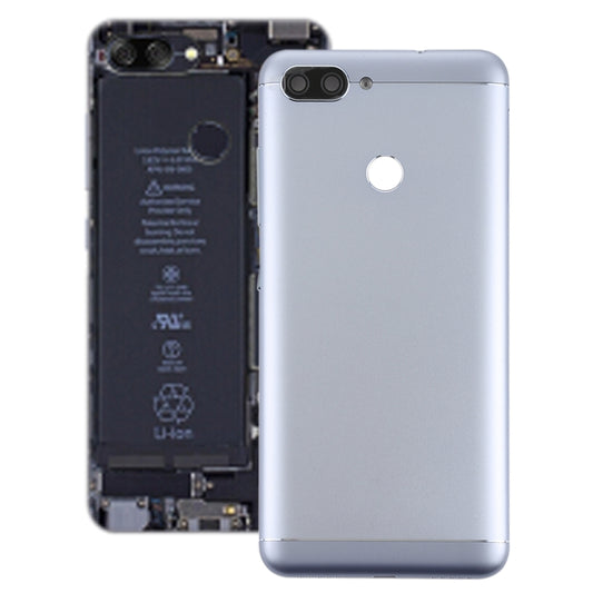 Back Cover with Camera Lens & Side Keys for Asus Zenfone Max Plus (M1) / ZB570TL(Grey) - Back Cover by buy2fix | Online Shopping UK | buy2fix