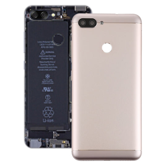 Back Cover with Camera Lens & Side Keys for Asus Zenfone Max Plus (M1) / ZB570TL(Gold) - Back Cover by buy2fix | Online Shopping UK | buy2fix