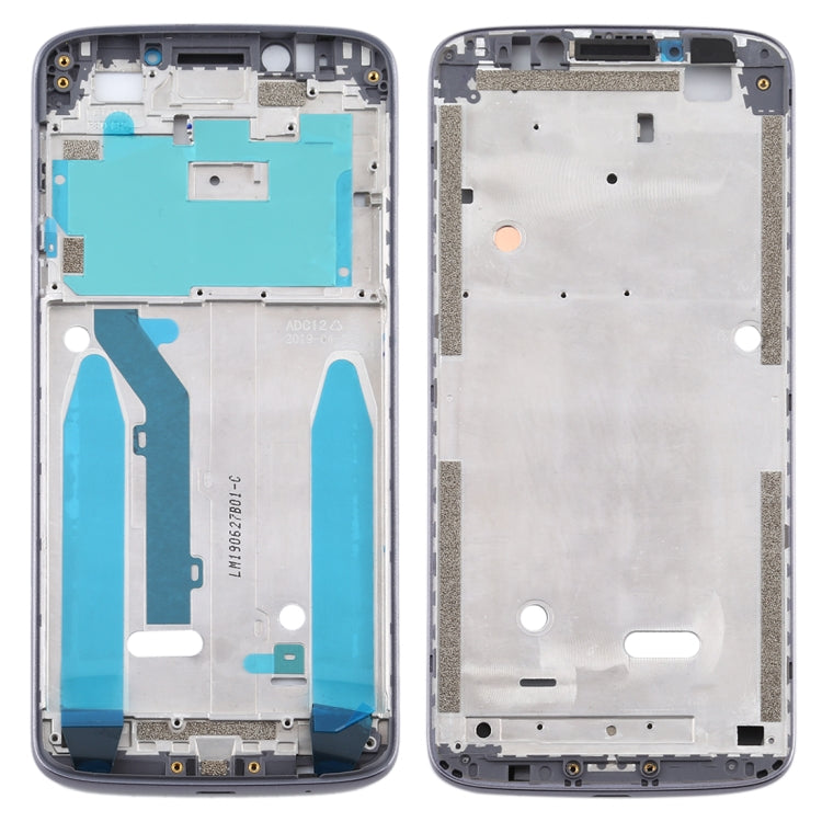 Front Housing LCD Frame Bezel for Motorola Moto E5(Grey) - Frame Bezel Plate by buy2fix | Online Shopping UK | buy2fix