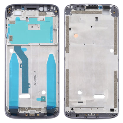 Front Housing LCD Frame Bezel for Motorola Moto E5(Grey) - Frame Bezel Plate by buy2fix | Online Shopping UK | buy2fix