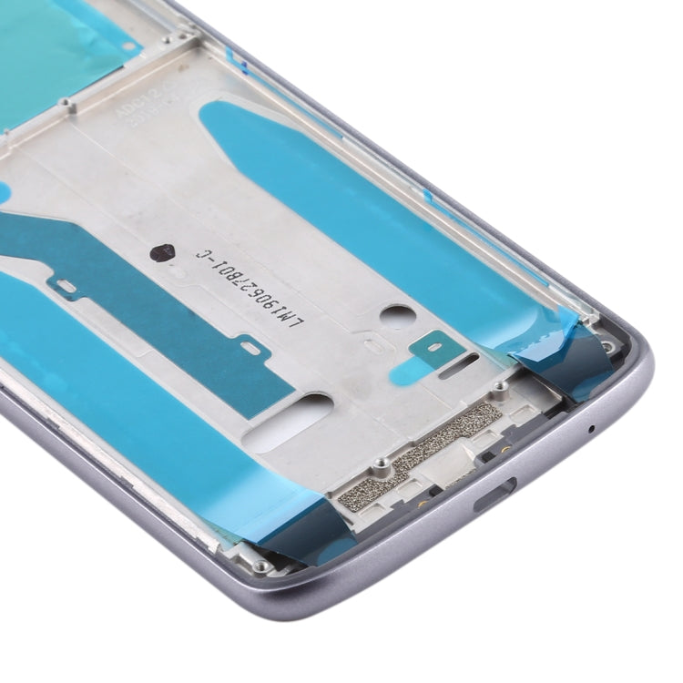 Front Housing LCD Frame Bezel for Motorola Moto E5(Grey) - Frame Bezel Plate by buy2fix | Online Shopping UK | buy2fix