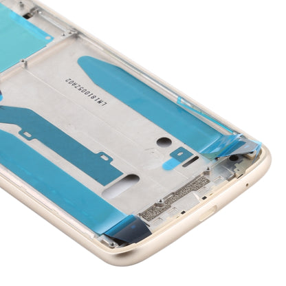 Front Housing LCD Frame Bezel for Motorola Moto E5(Gold) - Frame Bezel Plate by buy2fix | Online Shopping UK | buy2fix