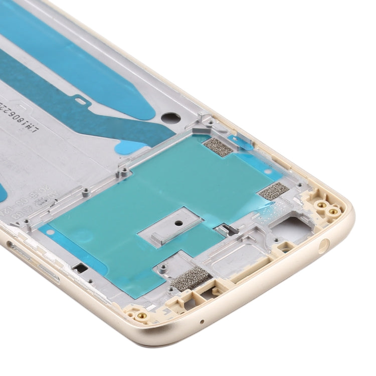 Front Housing LCD Frame Bezel for Motorola Moto G6 Play (Gold) - Frame Bezel Plate by buy2fix | Online Shopping UK | buy2fix