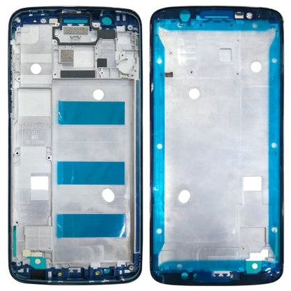 Front Housing LCD Frame Bezel for Motorola Moto G6 Plus(Black) - Frame Bezel Plate by buy2fix | Online Shopping UK | buy2fix
