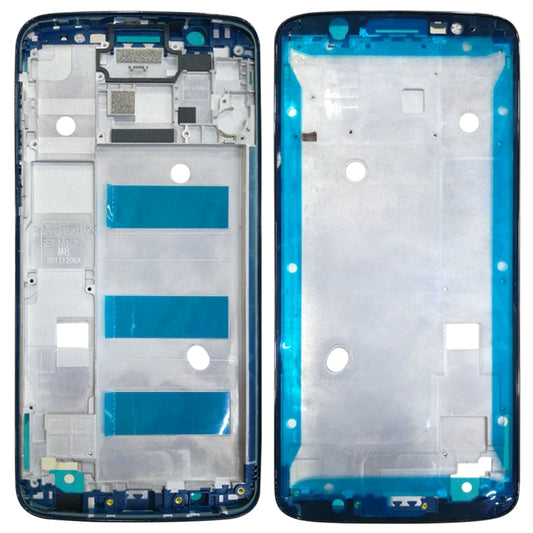 Front Housing LCD Frame Bezel for Motorola Moto G6 Plus(Black) - Frame Bezel Plate by buy2fix | Online Shopping UK | buy2fix