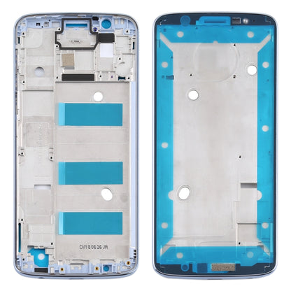 Front Housing LCD Frame Bezel for Motorola Moto G6 Plus(Blue) - Frame Bezel Plate by buy2fix | Online Shopping UK | buy2fix