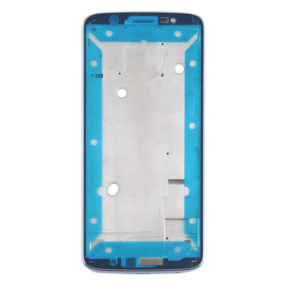 Front Housing LCD Frame Bezel for Motorola Moto G6 Plus(Blue) - Frame Bezel Plate by buy2fix | Online Shopping UK | buy2fix