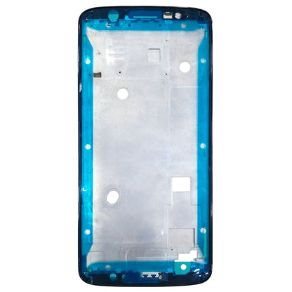 Front Housing LCD Frame Bezel for Motorola Moto G6 Plus(Black) - Frame Bezel Plate by buy2fix | Online Shopping UK | buy2fix