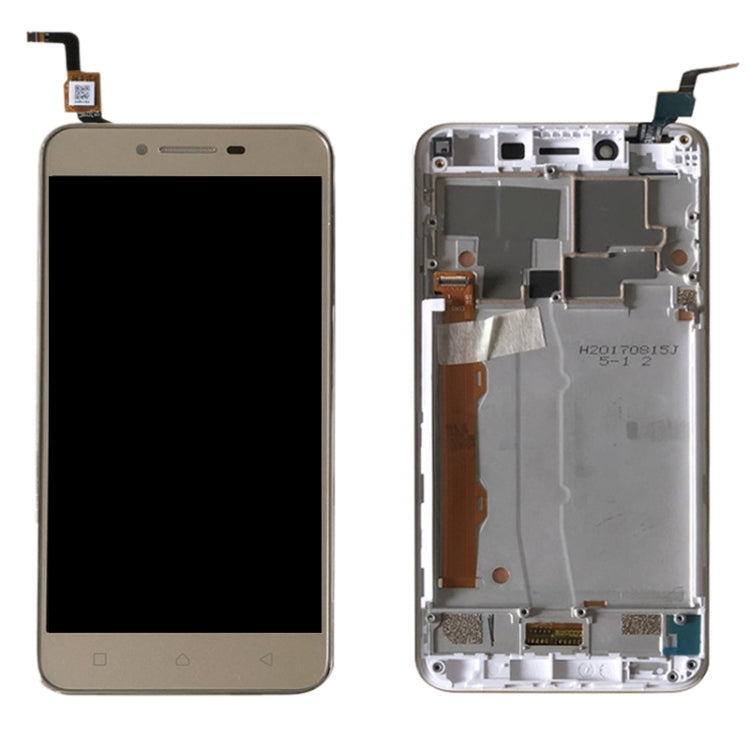 OEM LCD Screen for Lenovo Vibe K5 A6020A40 Digitizer Full Assembly with Frame (Gold) - LCD Screen by buy2fix | Online Shopping UK | buy2fix