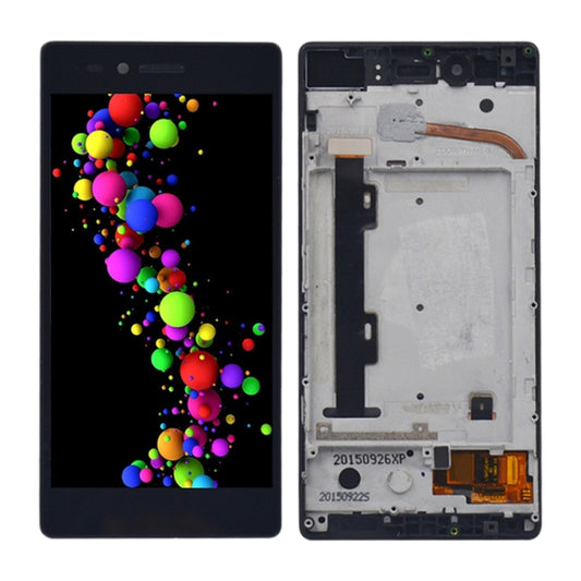 OEM LCD Screen for Lenovo Vibe Shot / Z90 Digitizer Full Assembly with Frame (Black) - LCD Screen by buy2fix | Online Shopping UK | buy2fix
