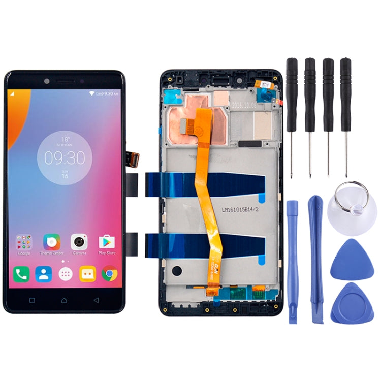 OEM LCD Screen for 5.5 inch Lenovo K6 Note K53a48 Digitizer Full Assembly with Frame (Black) - LCD Screen by buy2fix | Online Shopping UK | buy2fix
