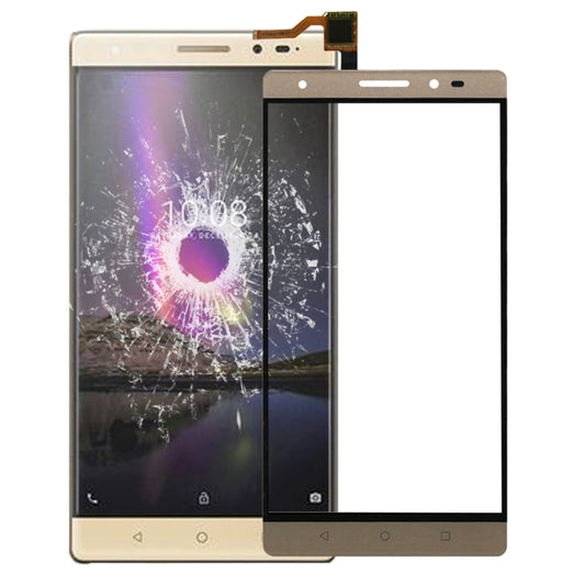 For Lenovo Phab 2 Plus / PB2-670 / PB2-670N Touch Panel(Gold) - Touch Panel by buy2fix | Online Shopping UK | buy2fix