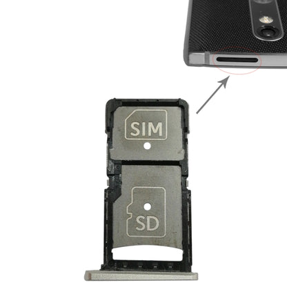 SIM Card Tray + Micro SD Card Tray for Motorola Droid Turbo 2 / XT1585 (Gold) - Card Socket by buy2fix | Online Shopping UK | buy2fix