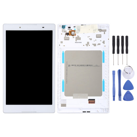 OEM LCD Screen for Lenovo Tab 2 A8-50 A8-50F A8-50LC Digitizer Full Assembly with Frame (White) - LCD Screen by buy2fix | Online Shopping UK | buy2fix