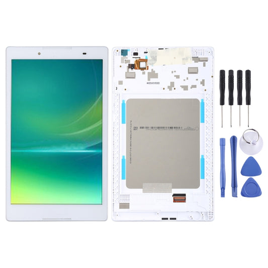 OEM LCD Screen for Lenovo Tab 2 A8-50 A8-50F A8-50LC Digitizer Full Assembly with Frame (White) - LCD Screen by buy2fix | Online Shopping UK | buy2fix