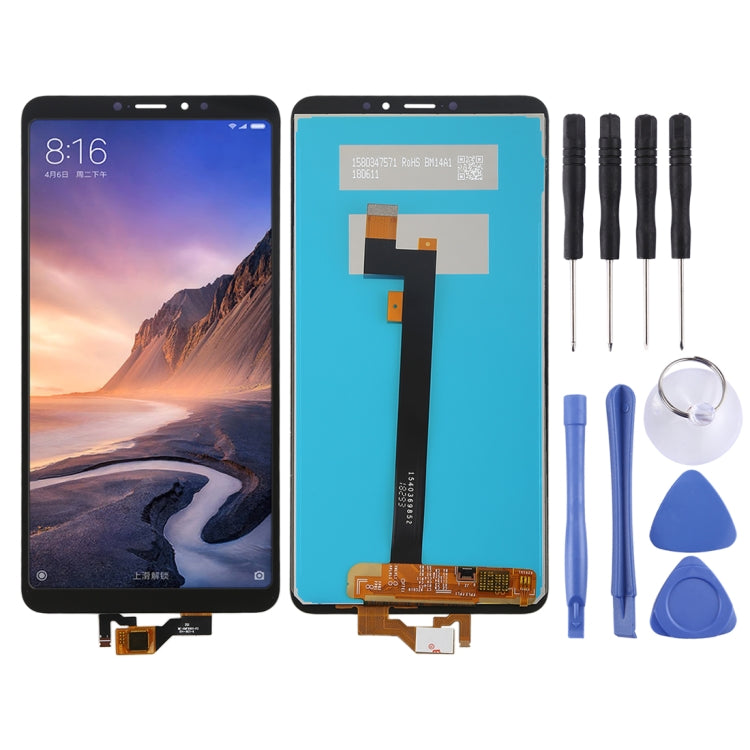 LCD Screen and Digitizer Full Assembly for Xiaomi Mi Max 3(Black) - LCD Screen by buy2fix | Online Shopping UK | buy2fix