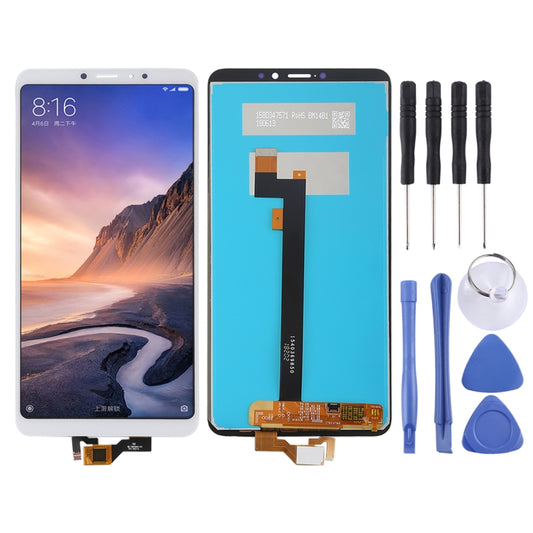 LCD Screen and Digitizer Full Assembly for Xiaomi Mi Max 3(White) - LCD Screen by buy2fix | Online Shopping UK | buy2fix