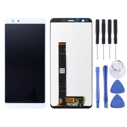 OEM LCD Screen for Asus Zenfone Max Plus (M1) X018DC X018D ZB570TL with Digitizer Full Assembly (White) - LCD Screen by buy2fix | Online Shopping UK | buy2fix