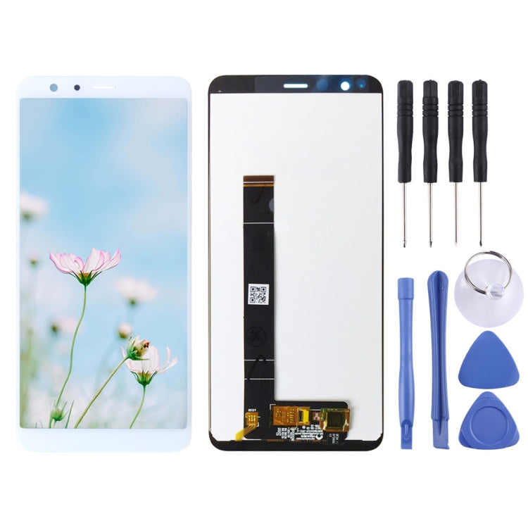 OEM LCD Screen for Asus Zenfone Max Plus (M1) X018DC X018D ZB570TL with Digitizer Full Assembly (White) - LCD Screen by buy2fix | Online Shopping UK | buy2fix